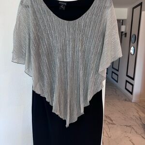 Enfocus Studio Silver and Black Dress